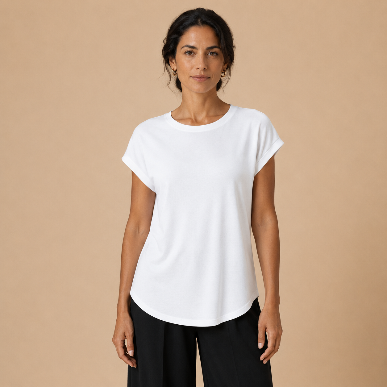 Camiseta manga corta cuello redondo