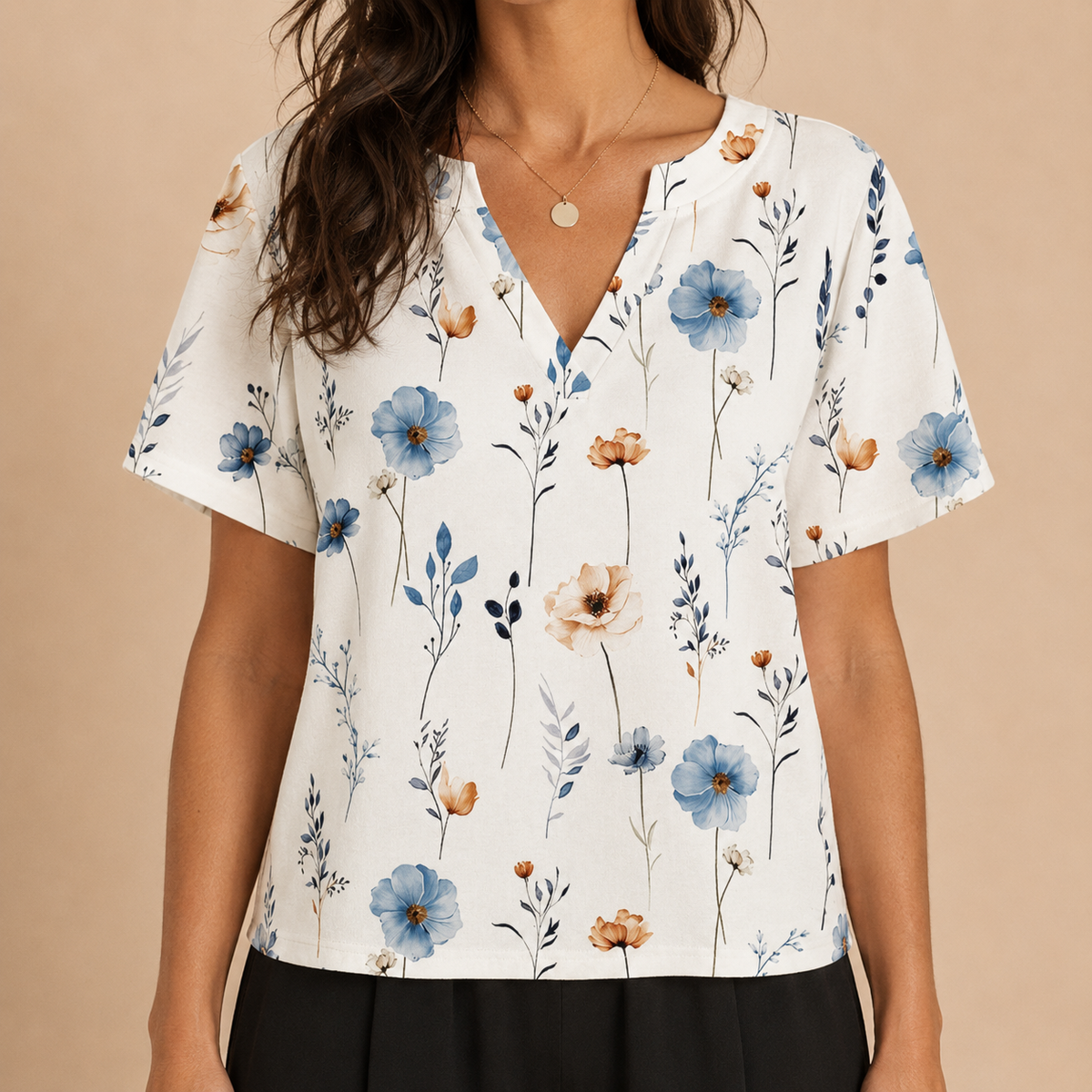 Blusa estampada floral