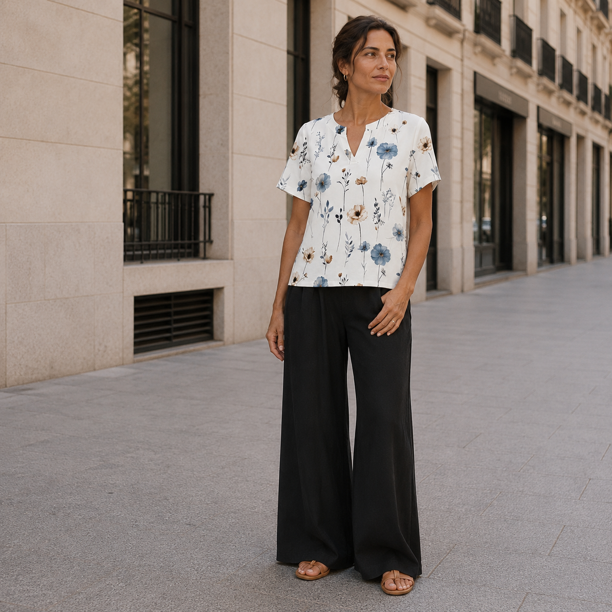 Blusa estampada floral