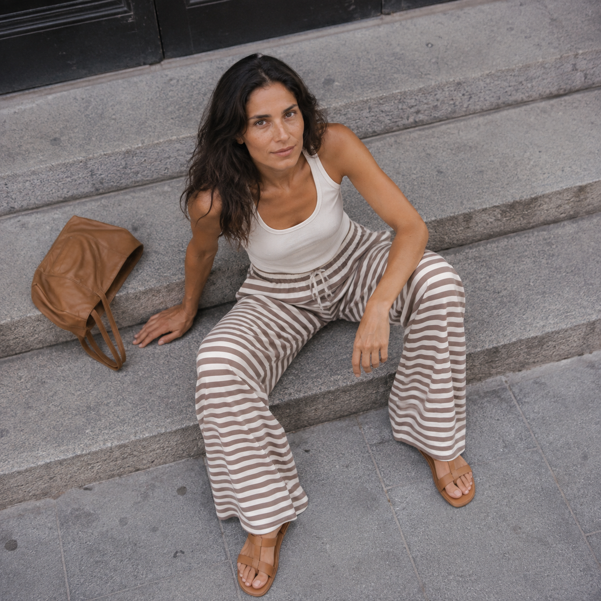 Pantalones de chándal con rayas