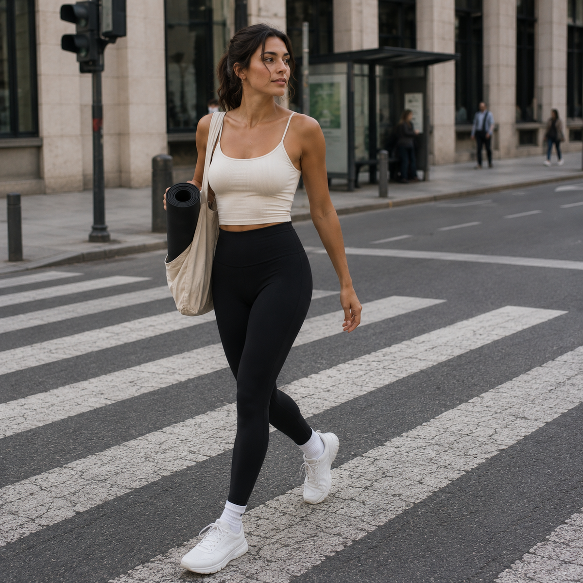 Leggings de yoga cintura alta